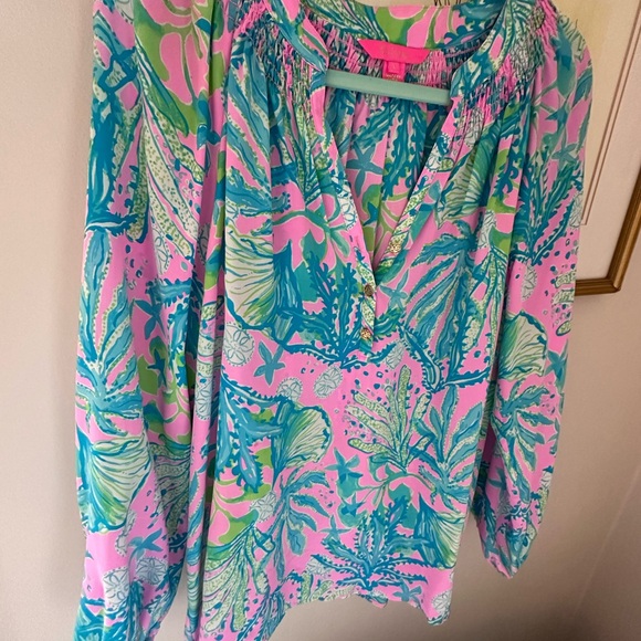 Lilly Pulitzer Elsa top L - Picture 2 of 6